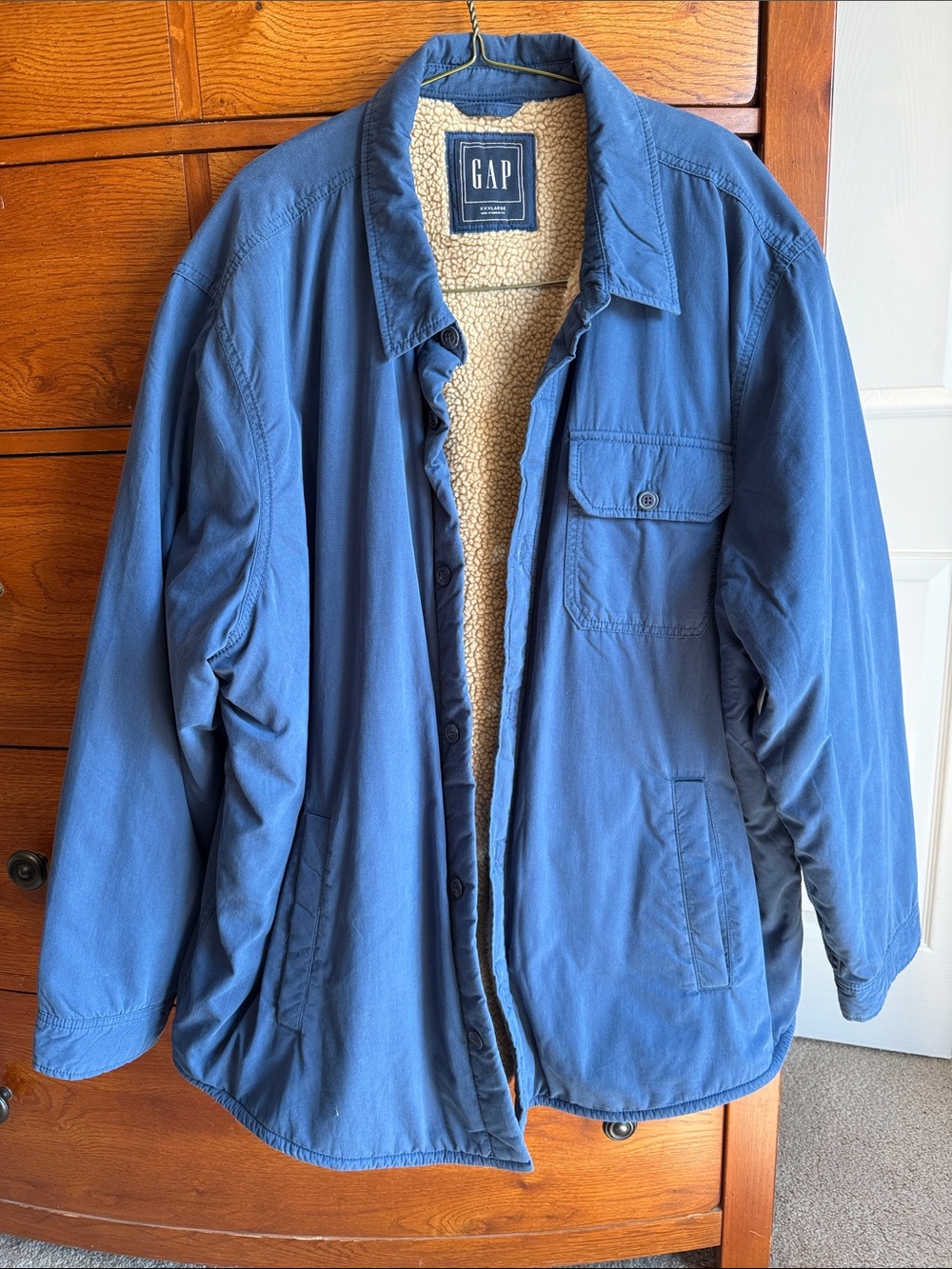 GAP Blue Sherpa-Lined Field Jacket Men’s 3XL